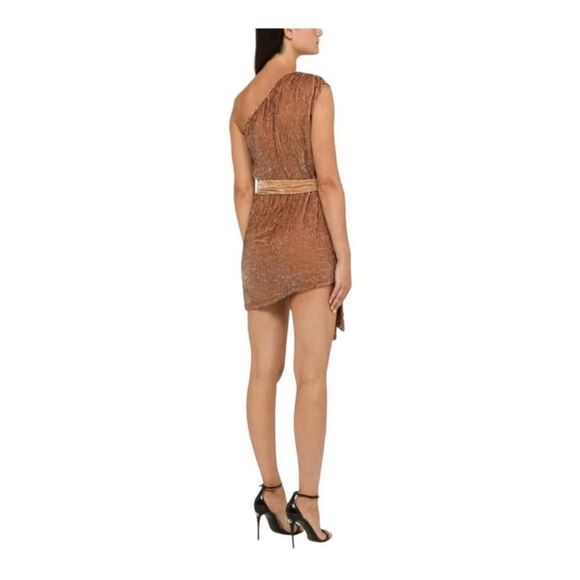 retrofete Ella Dress Bronze Brown Gold Sequin nwt - Picture 3 of 4